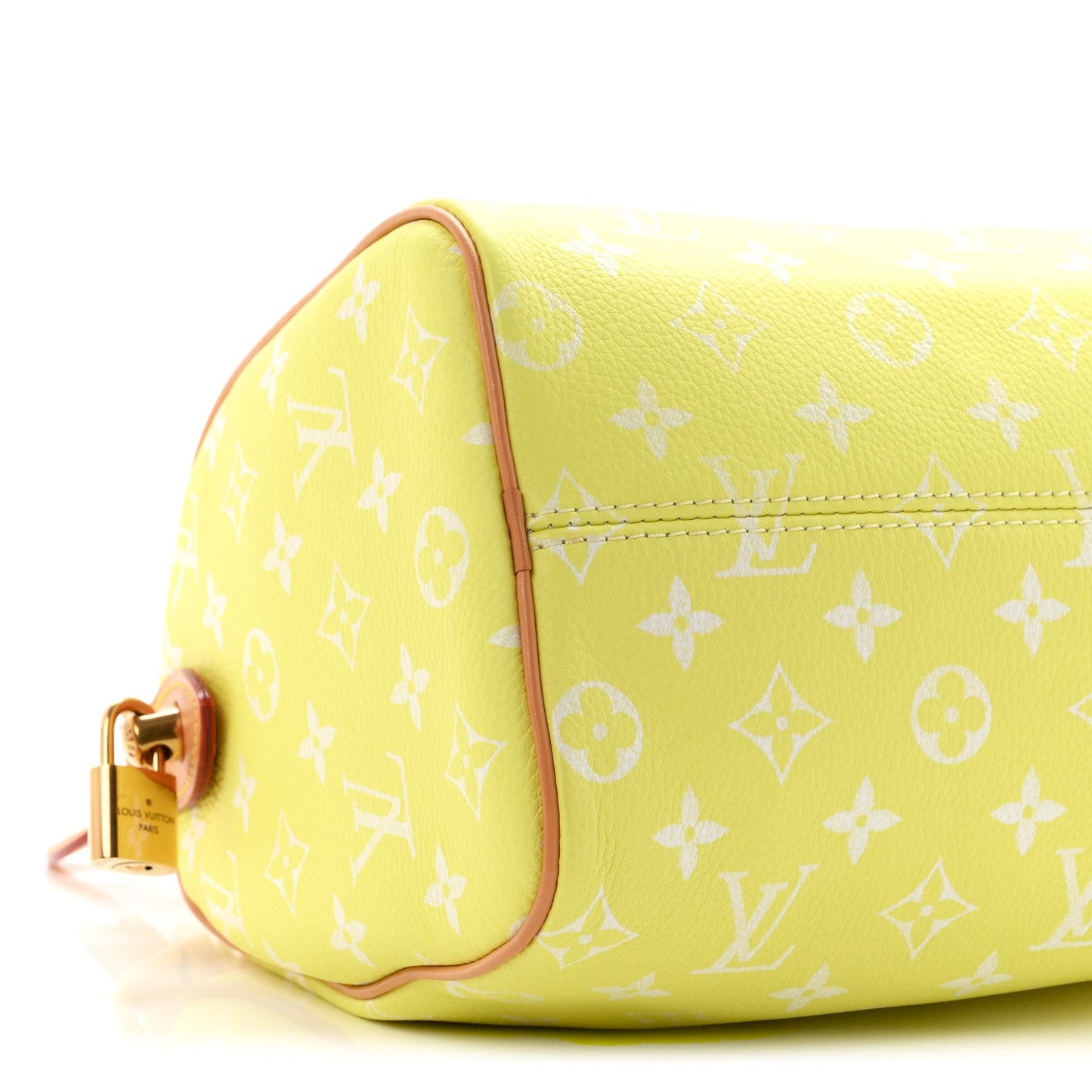 Calfskin Monogram Speedy P9 Bandouliere 25 Lemonade Yellow