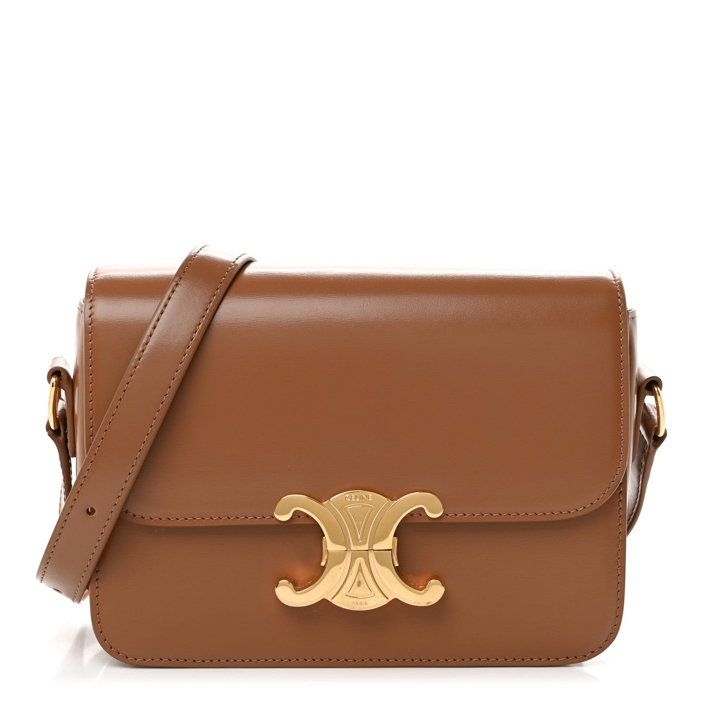 Shiny Calfskin Teen Triomphe Bronze
