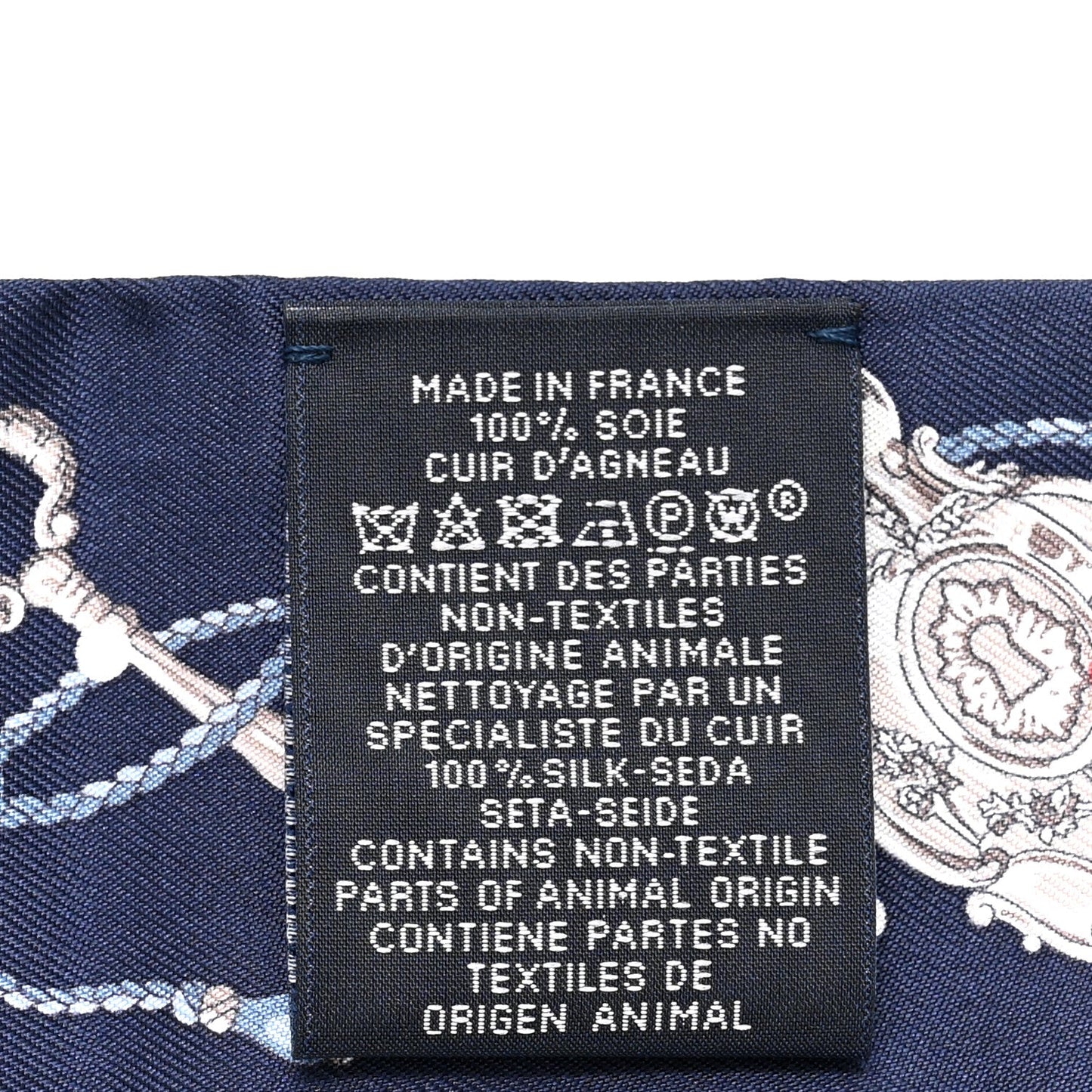 Silk Metallic Agneau Les Cles A Pois Fringed Twilly Bleu Marine Gris Argent Multicolor