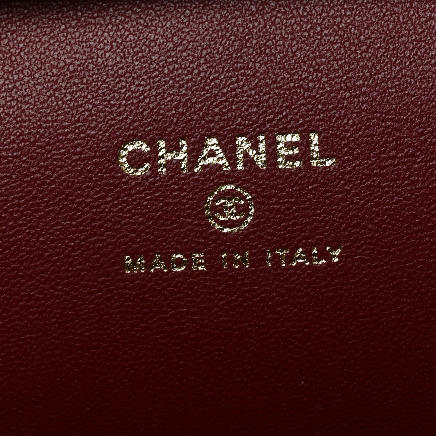 Lambskin Large Clutch Burgundy