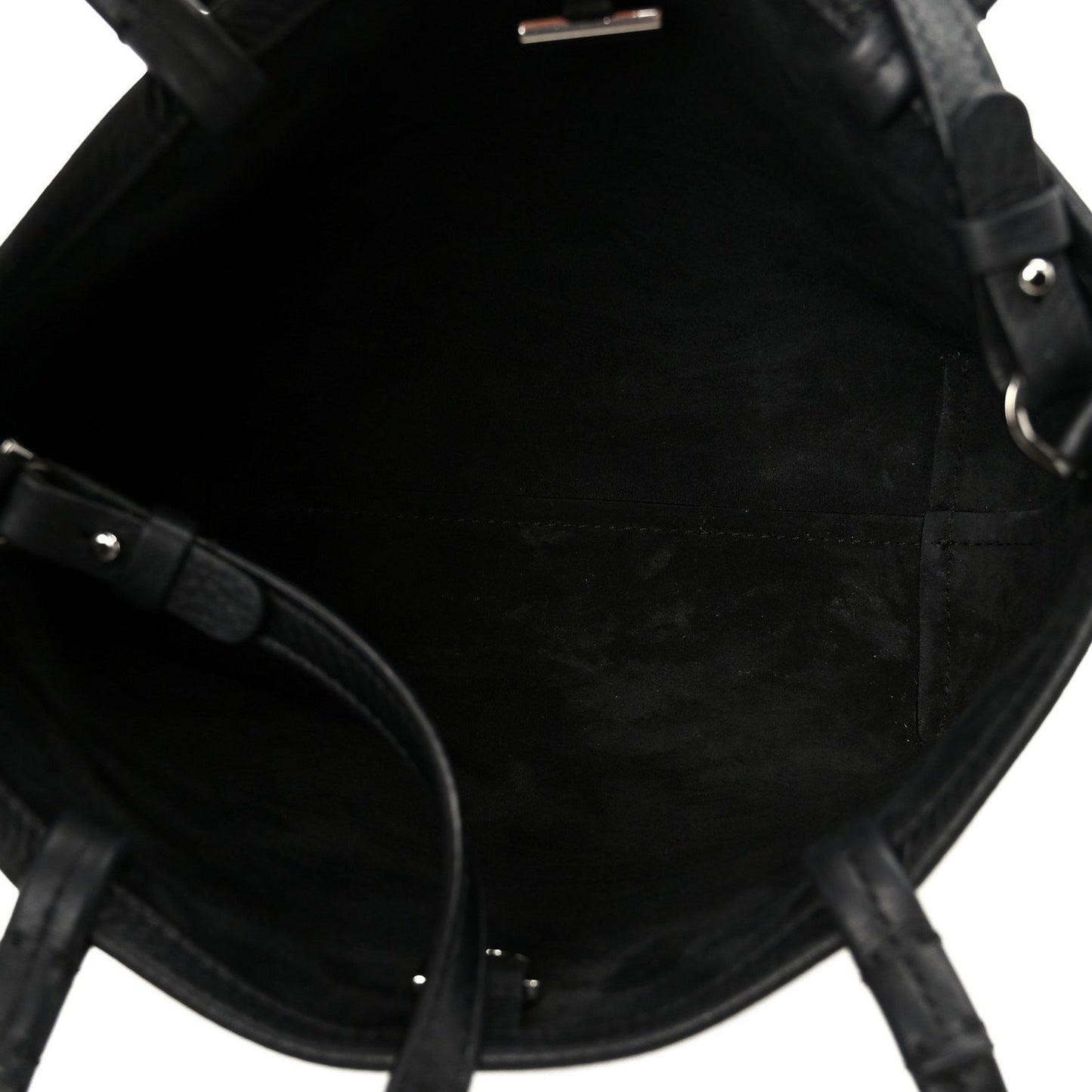 Grained Calfskin Small Park Tote Black
