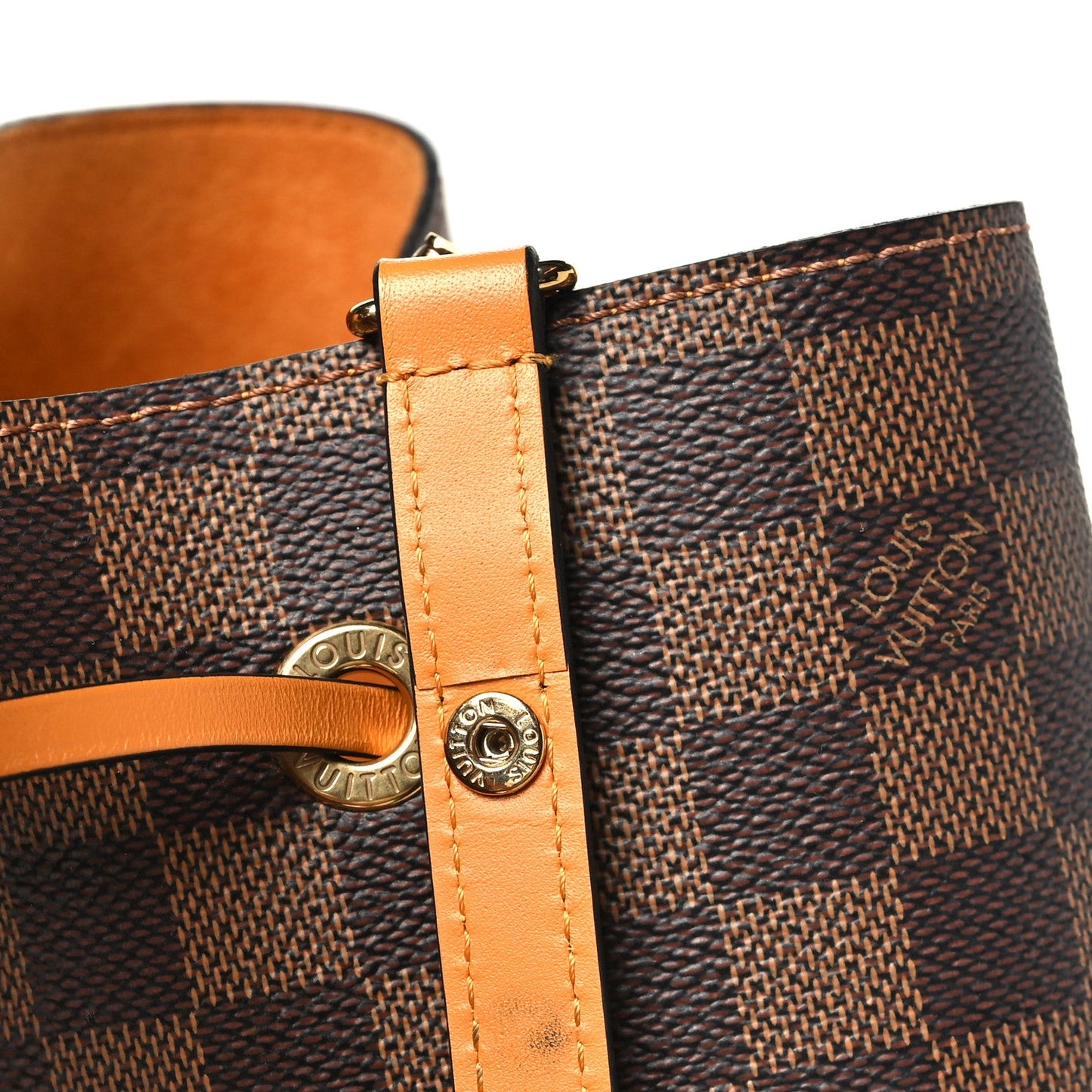 Damier Ebene Neonoe MM Safran
