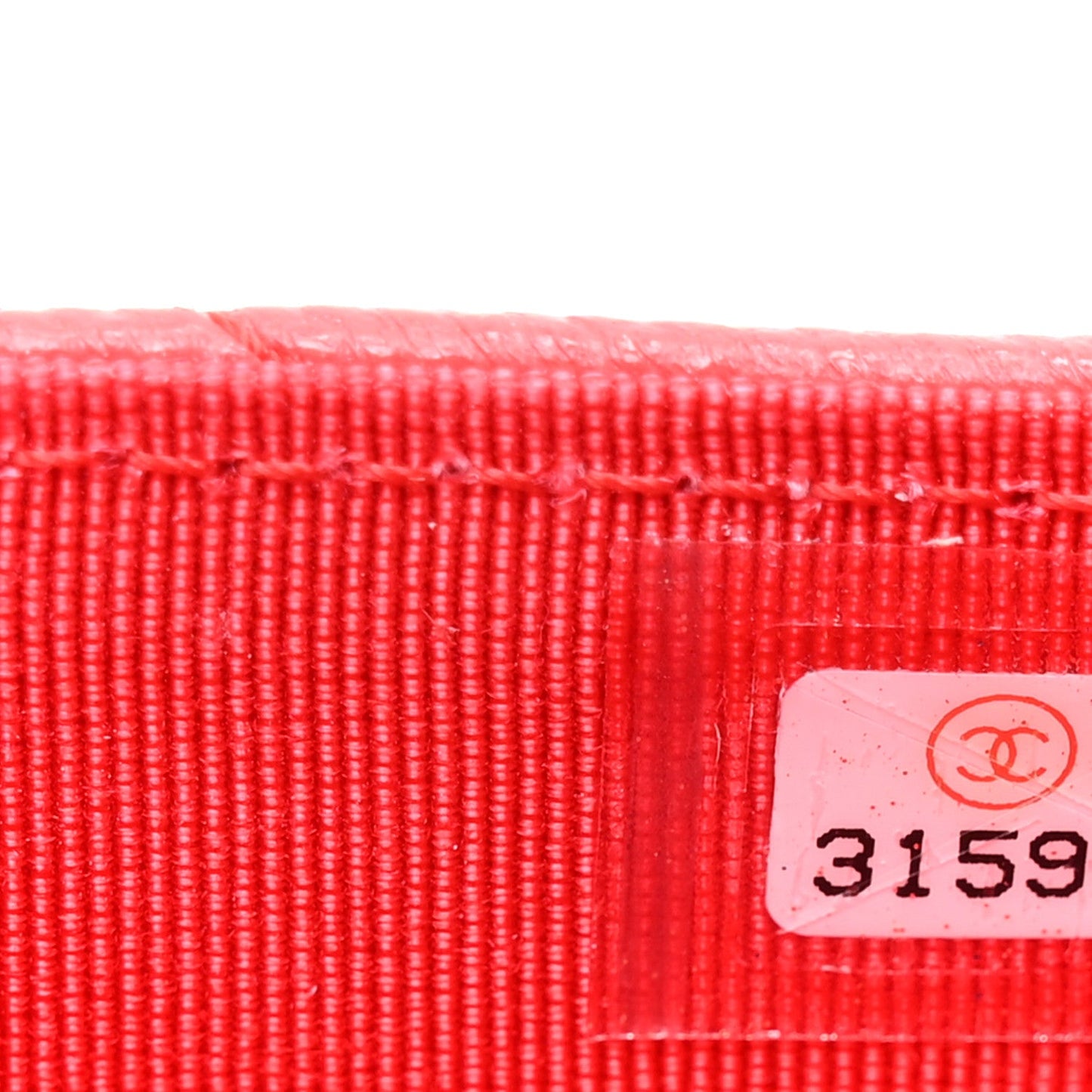 Caviar Quilted Flap Card Holder Wallet Red