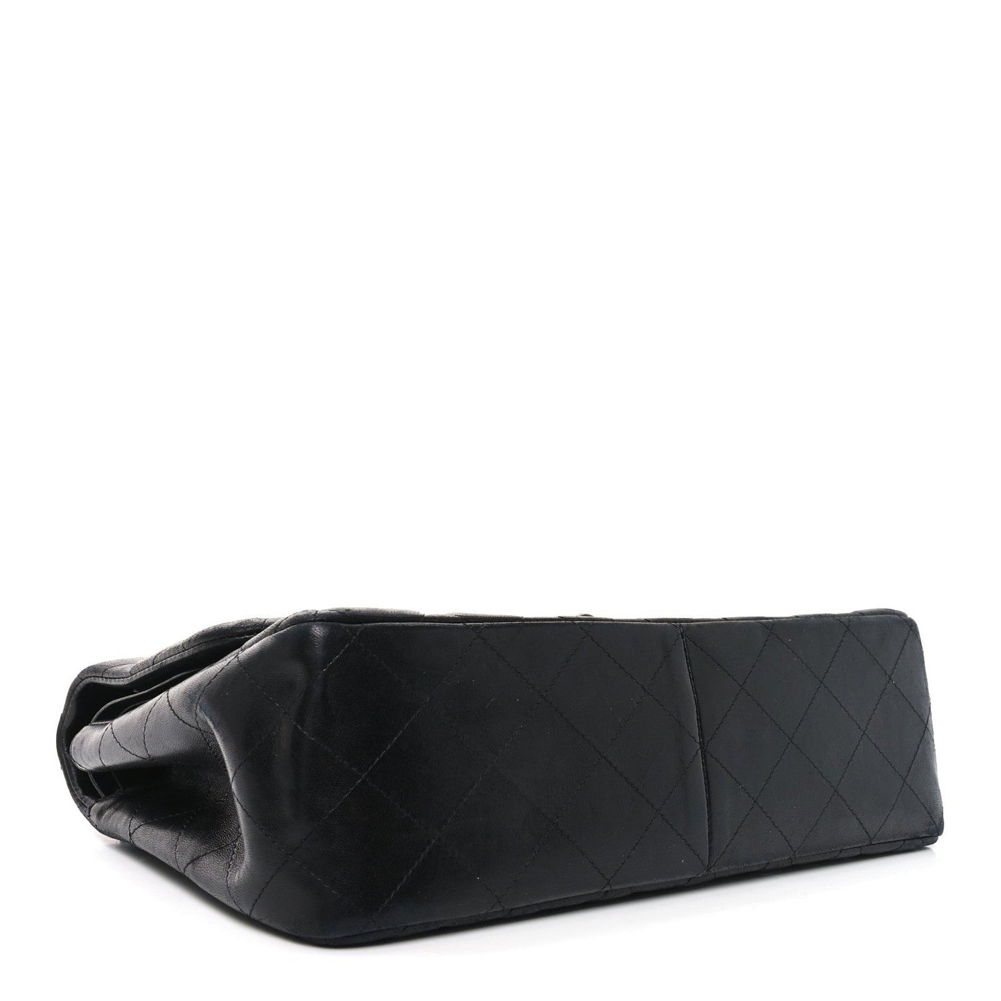 Lambskin Quilted Jumbo Double Flap So Black