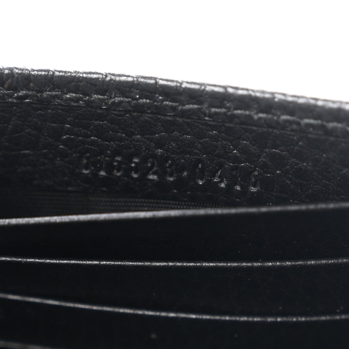 Dollar Calfskin Interlocking G Chain Wallet Black
