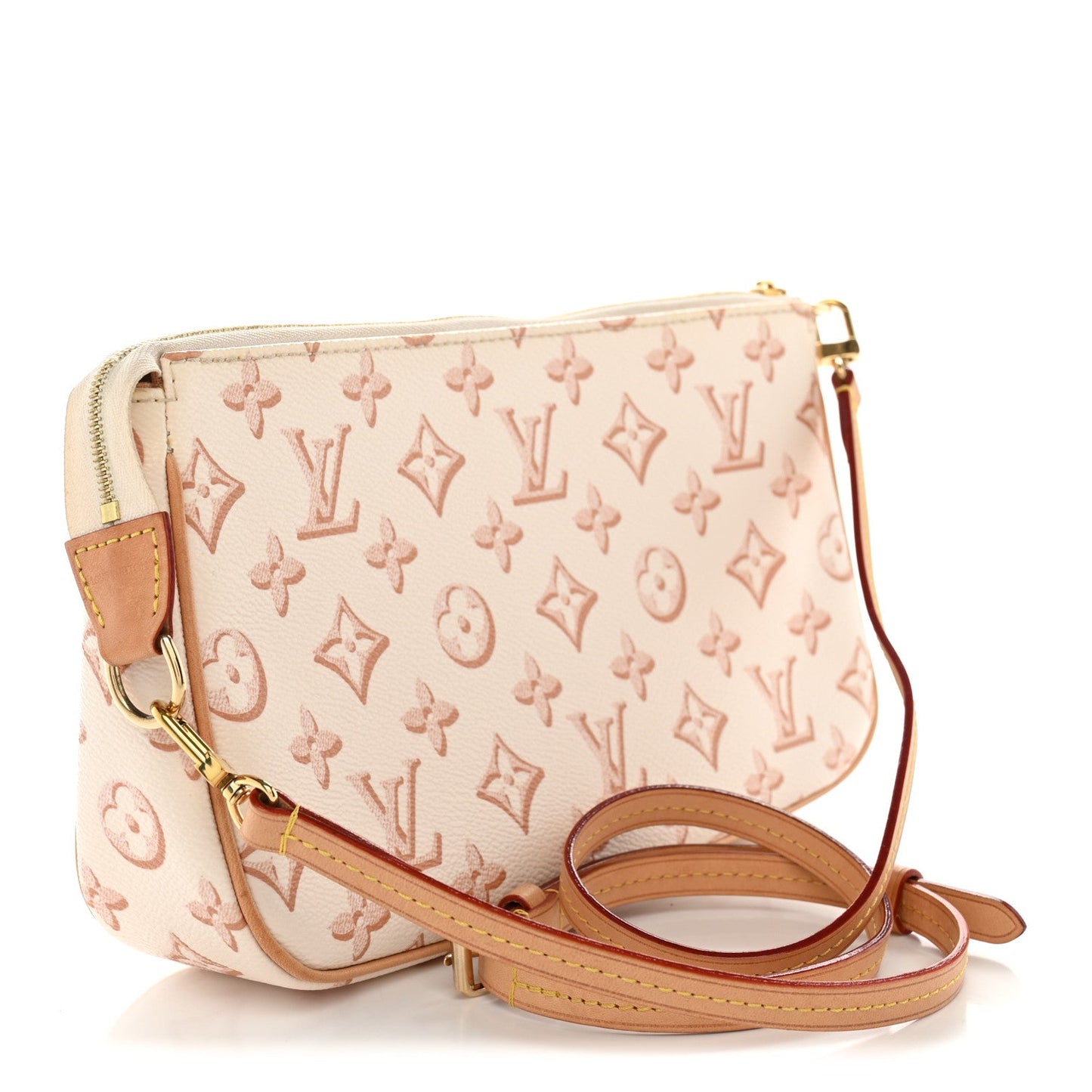 Monogram Fall For You Maxi Multi Pochette Accessories Beige Clair