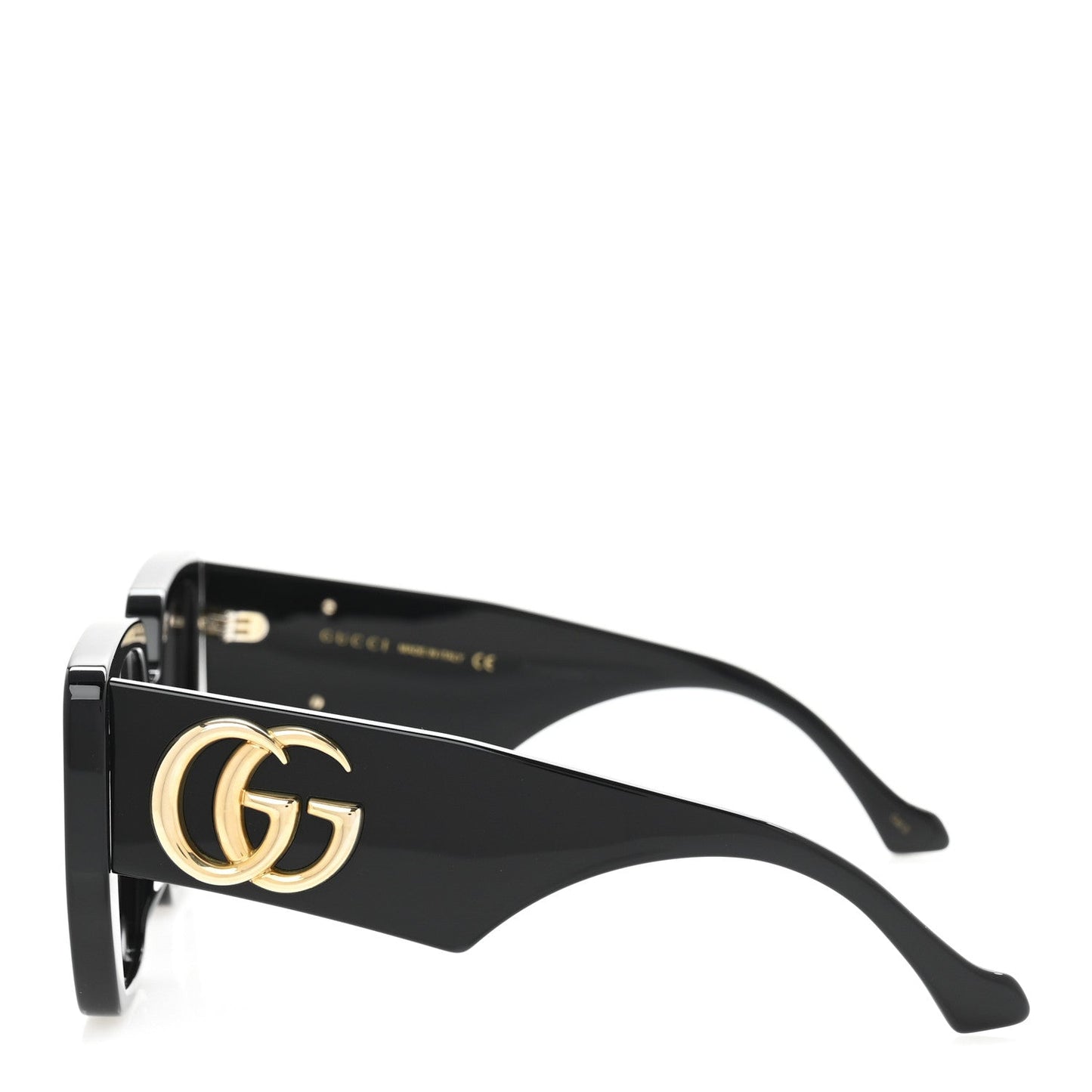 Acetate Square Frame Sunglasses GG0956S Black