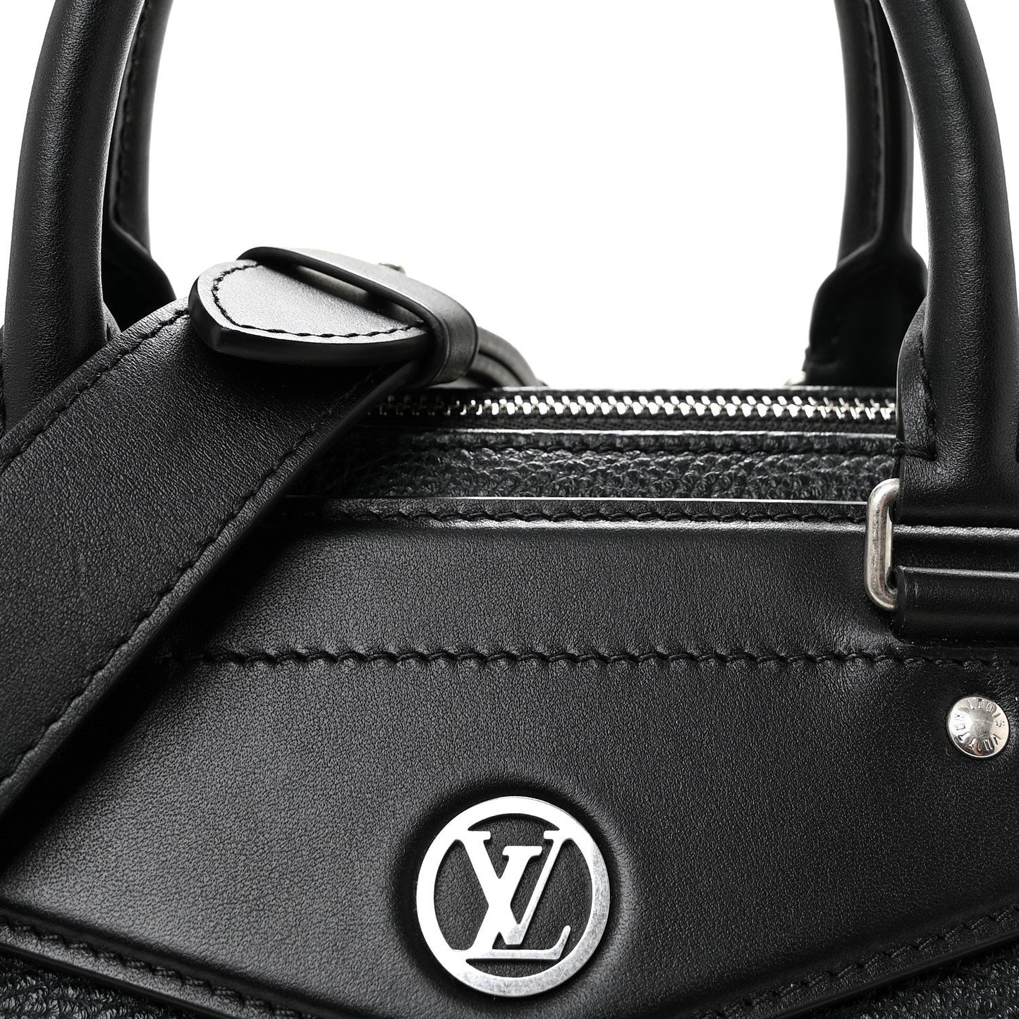 Pixel Lambskin LV Biker MM Black