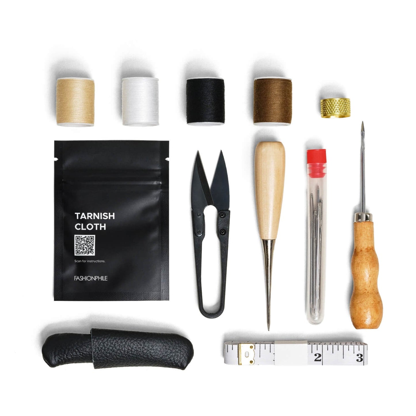 Mending & Repair Kit Black and brown.