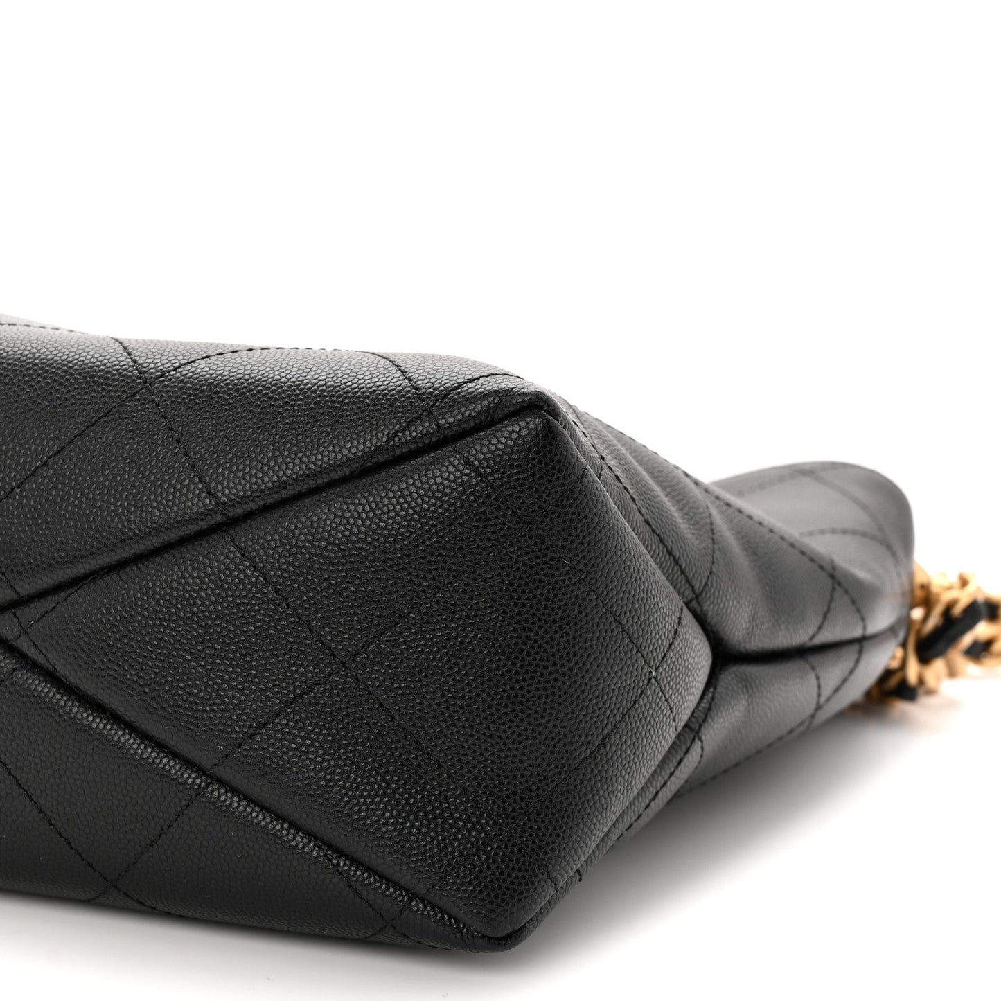 Caviar Quilted Hobo Black