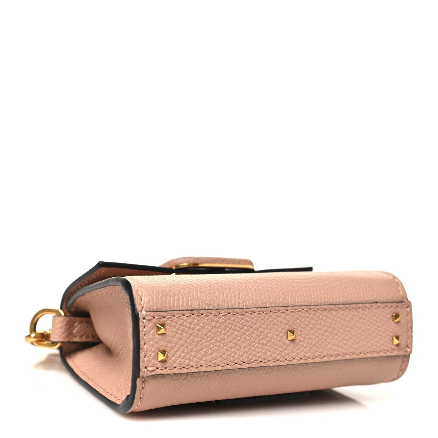 Calfskin Micro VSling Top Handle Bag Rose Cannelle