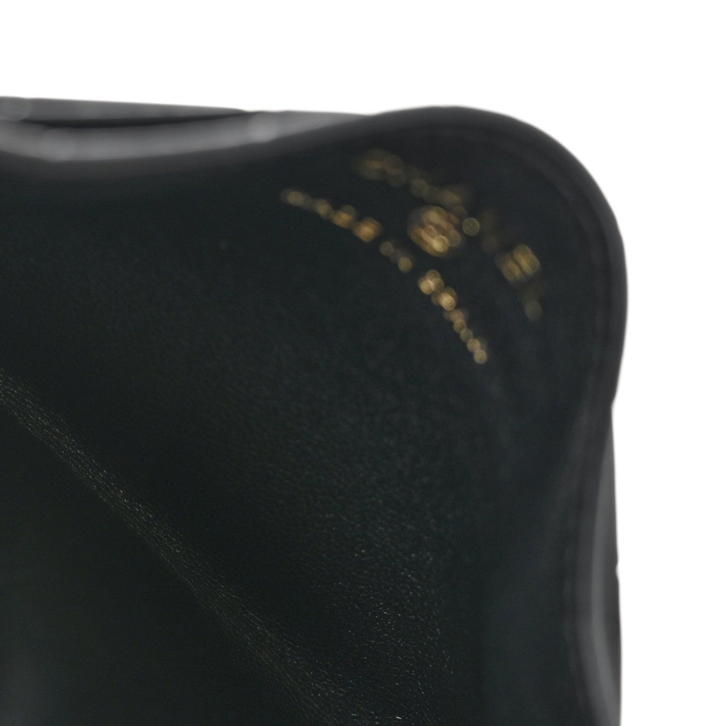 Calfskin Crocodile Embossed Crococo Card Holder Black