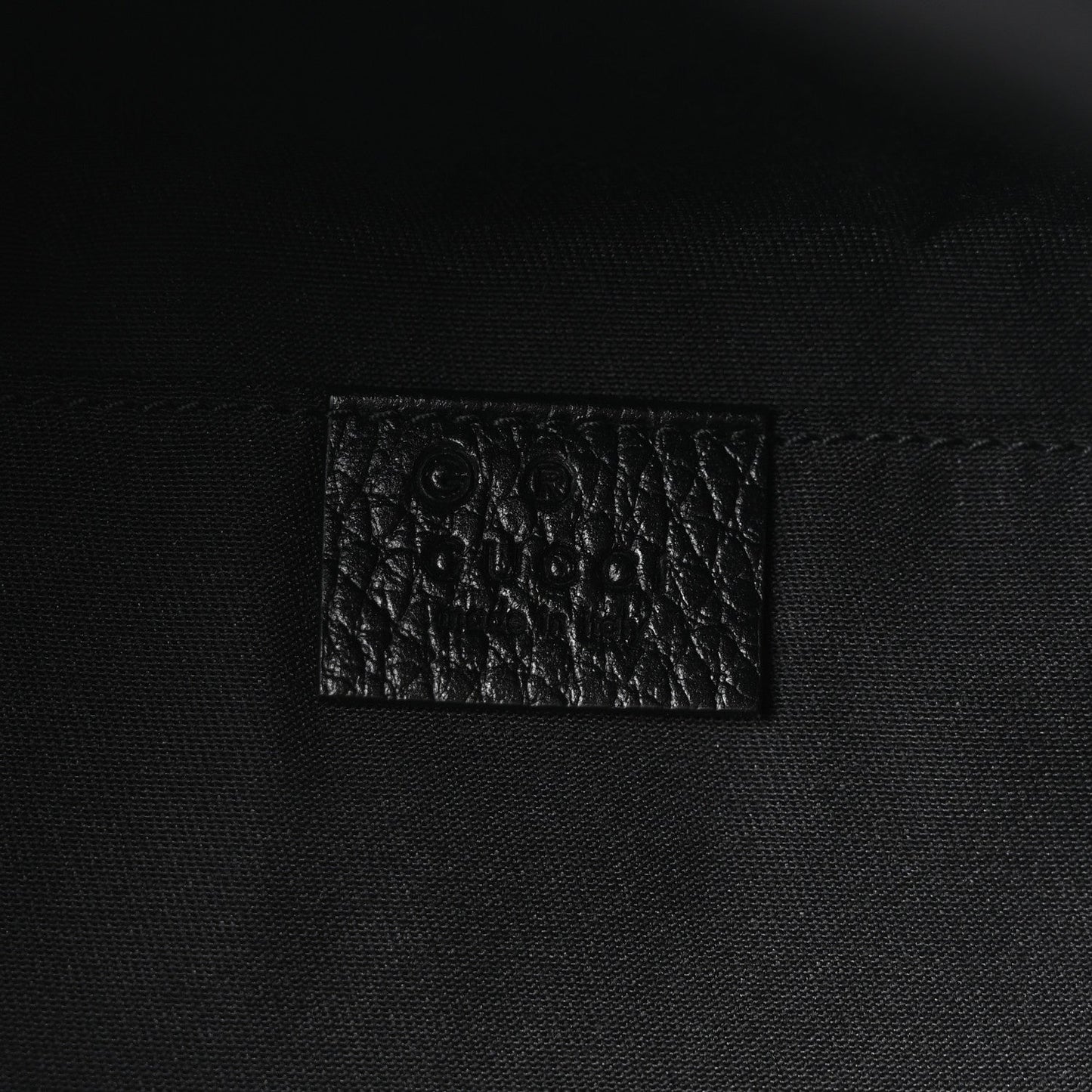 Nylon Monogram Fanny Pack Belt Bag Black