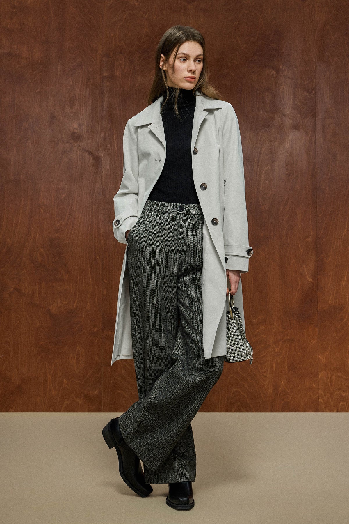 Single-Breasted Trench Coat