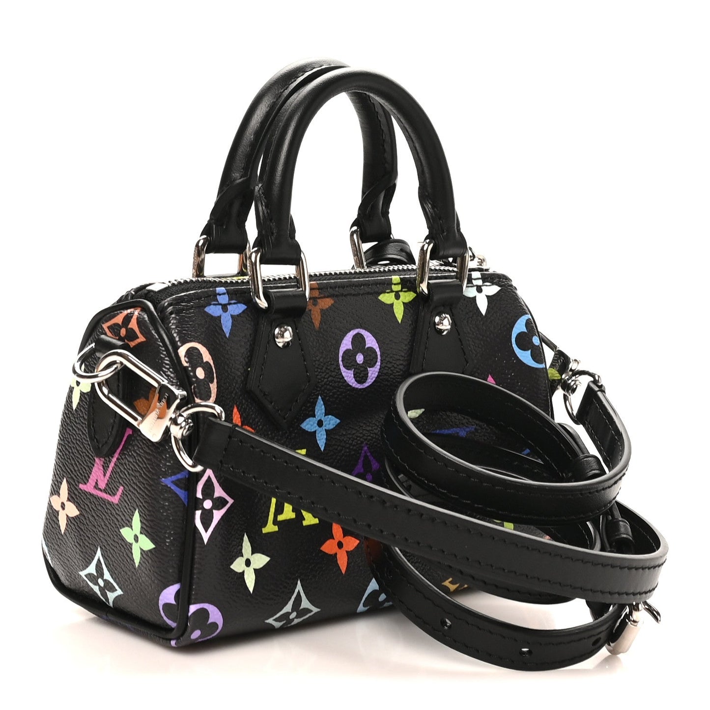 LV X TM Monogram Multicolor Nano Speedy Black
