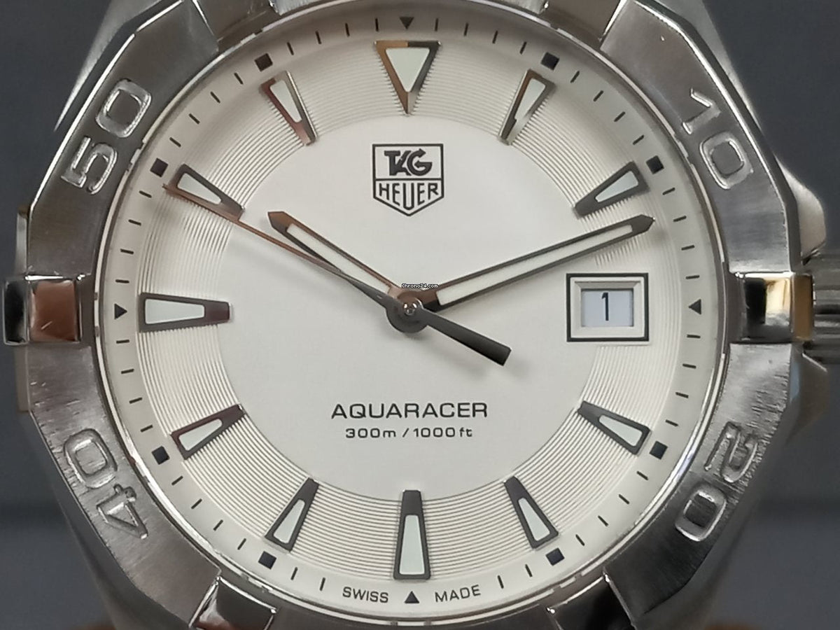 Tag Heuer Aquaracer White Dial Watch for Men - WAY1111.BA0928