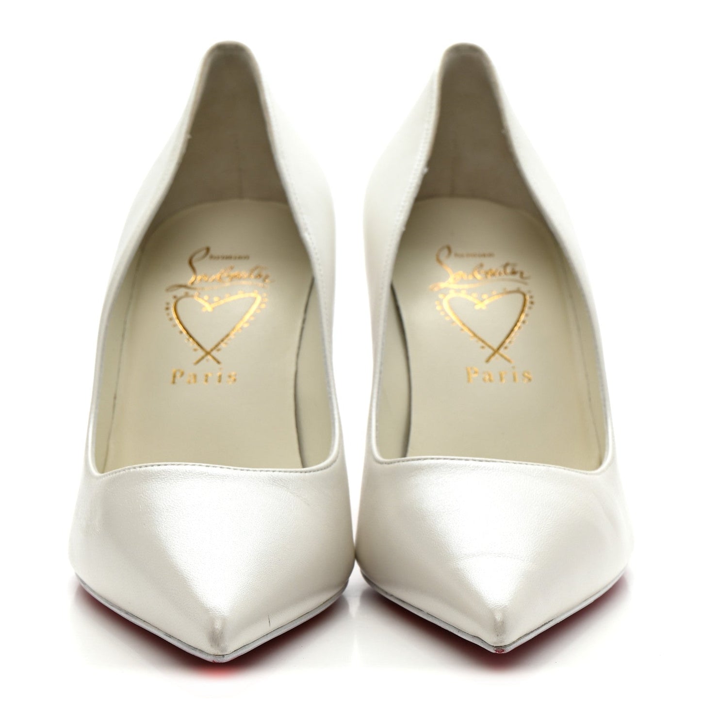 Pearlescent Nappa Miss Z 80 Pumps 38 Bianco