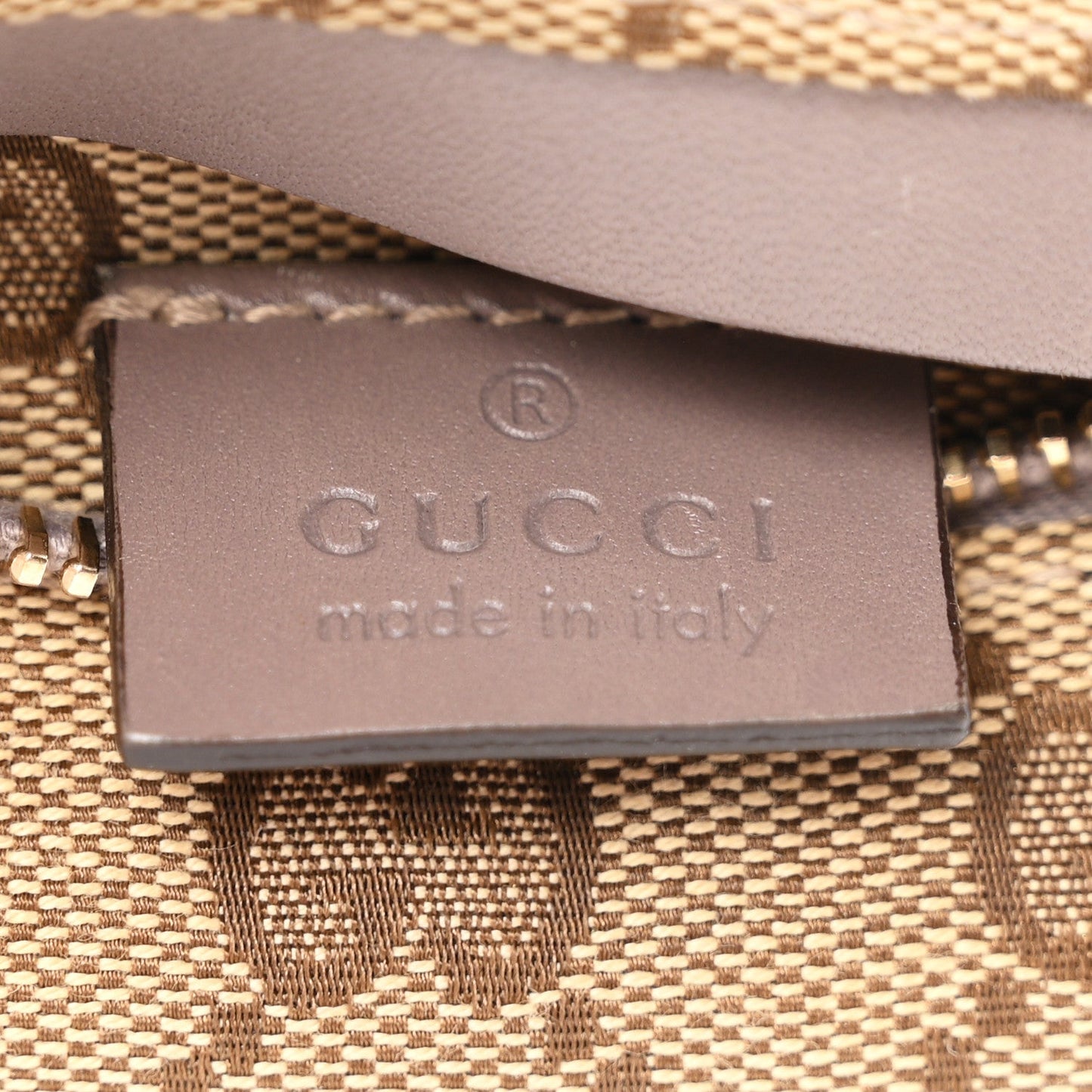 GG Monogram Web Double Pocket Belt Bag Purple