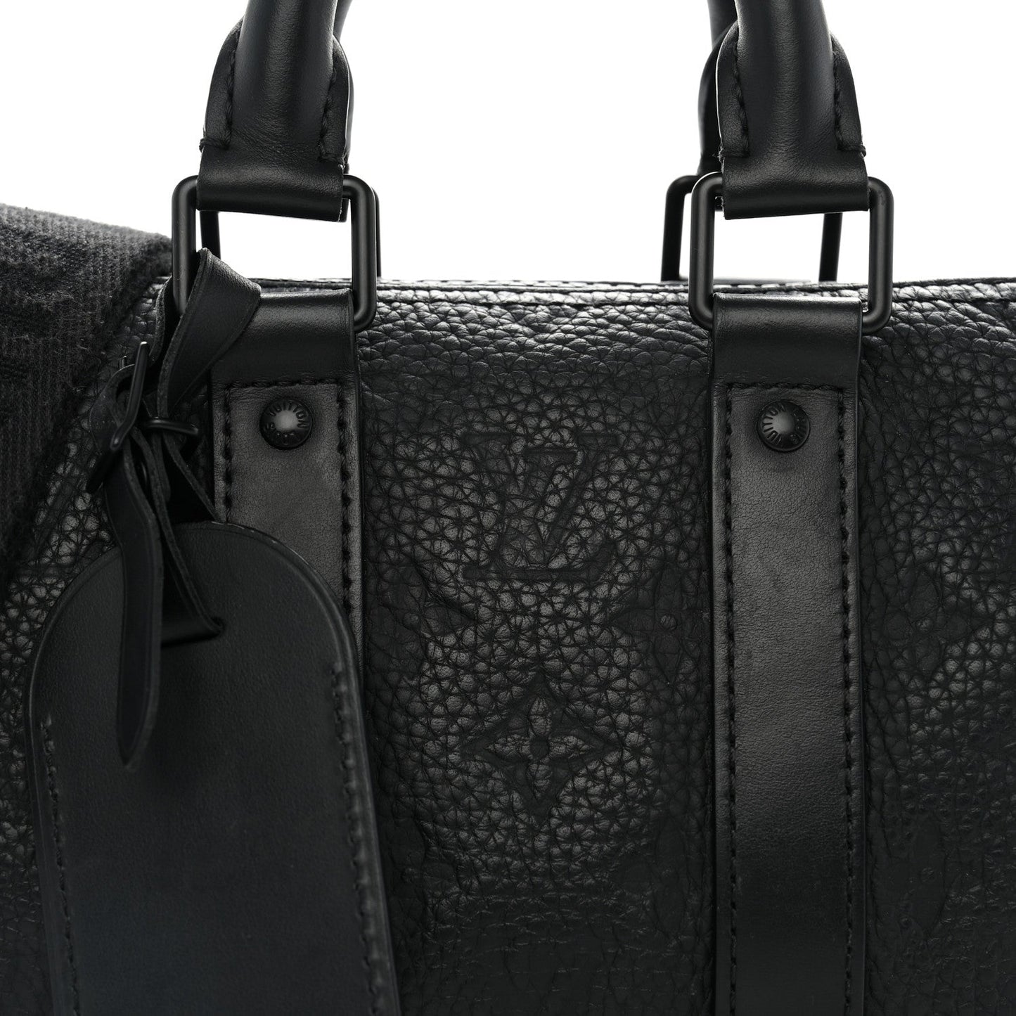 Monogram Taurillon Keepall Bandouliere 25 Black
