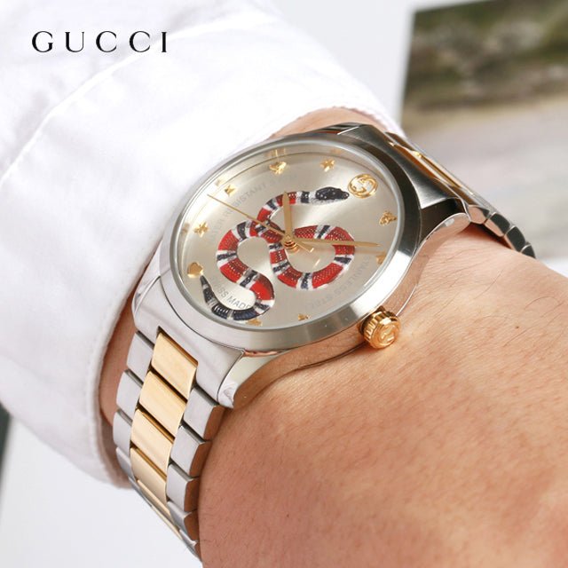 Gucci G Timeless Quartz Silver Dial Silver Steel Strap Watch For Women - YA1264075