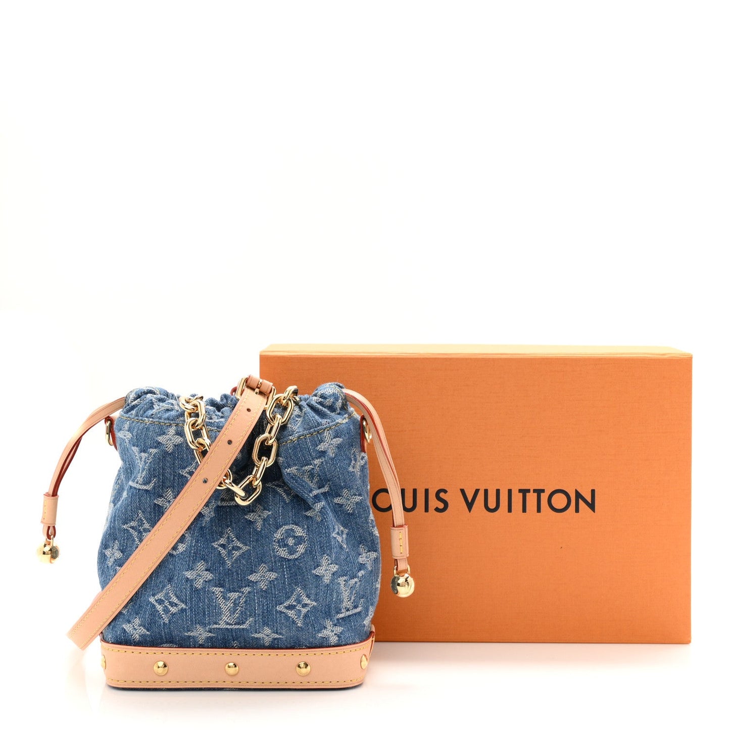 Monogram Denim Nano Noe Blue