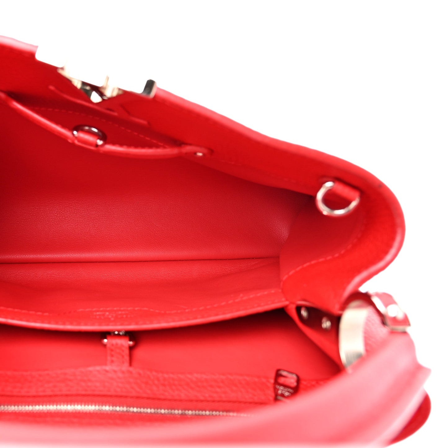 Taurillon Capucines PM Rubis