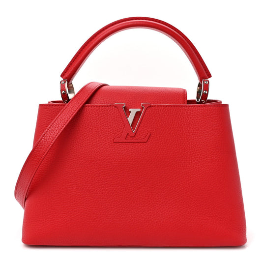 Taurillon Capucines PM Rubis