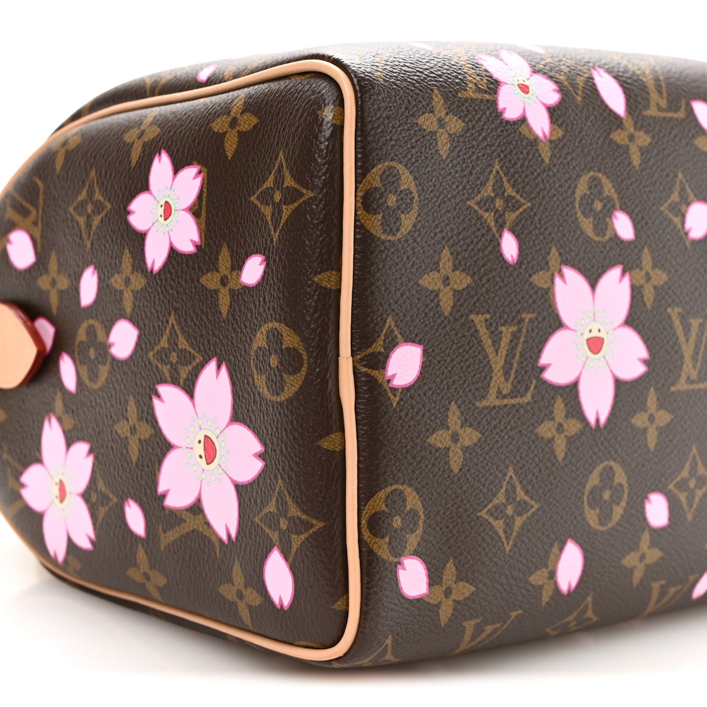 LV X TM Monogram Cherry Blossom Speedy Bandouliere 25 Sakura Brown