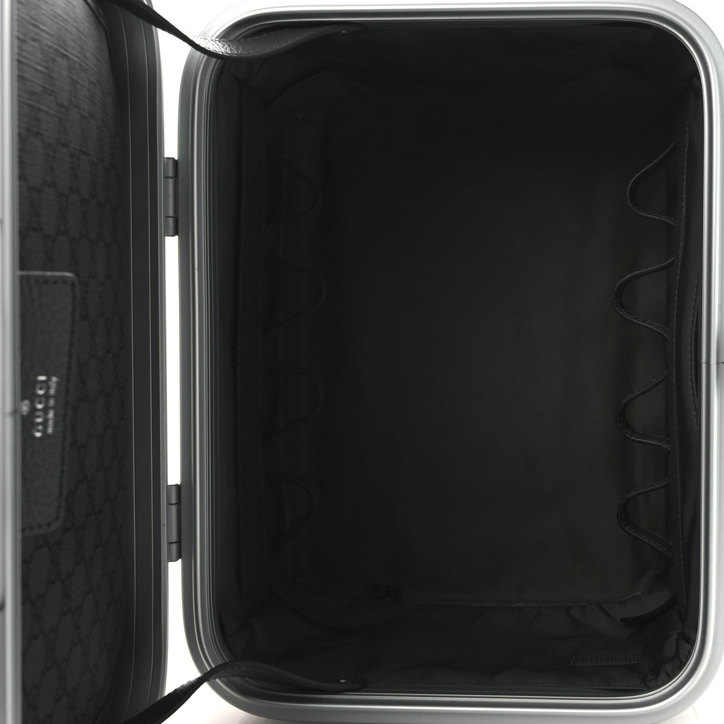 GG Supreme Monogram Aluminum Porter Beauty Case Silver