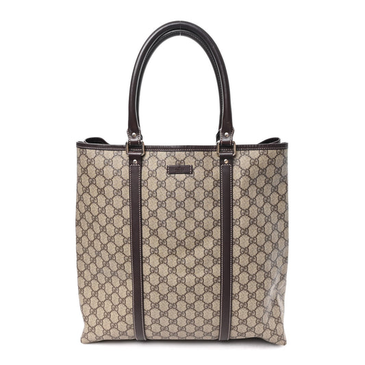 GG Plus Monogram Joy Vertical Tote Dark Brown