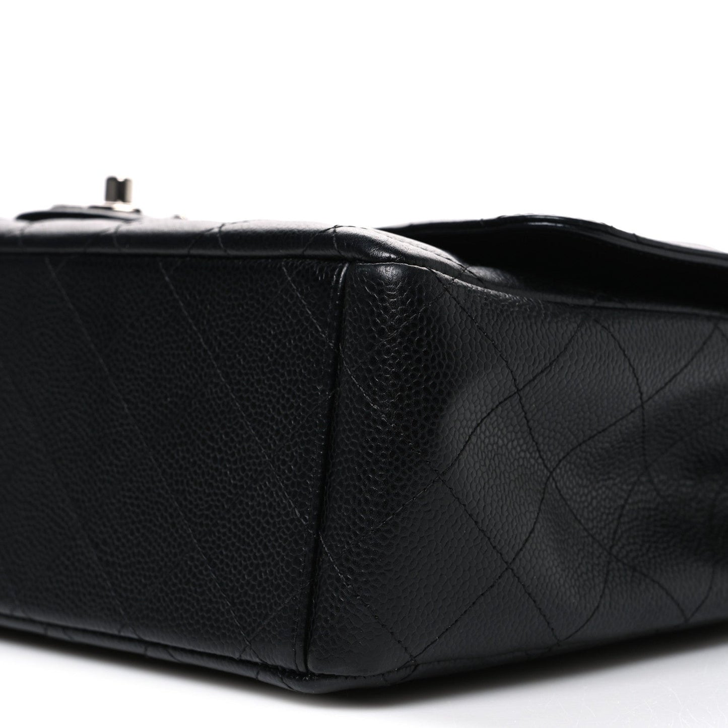Caviar Quilted Maxi Double Flap Black