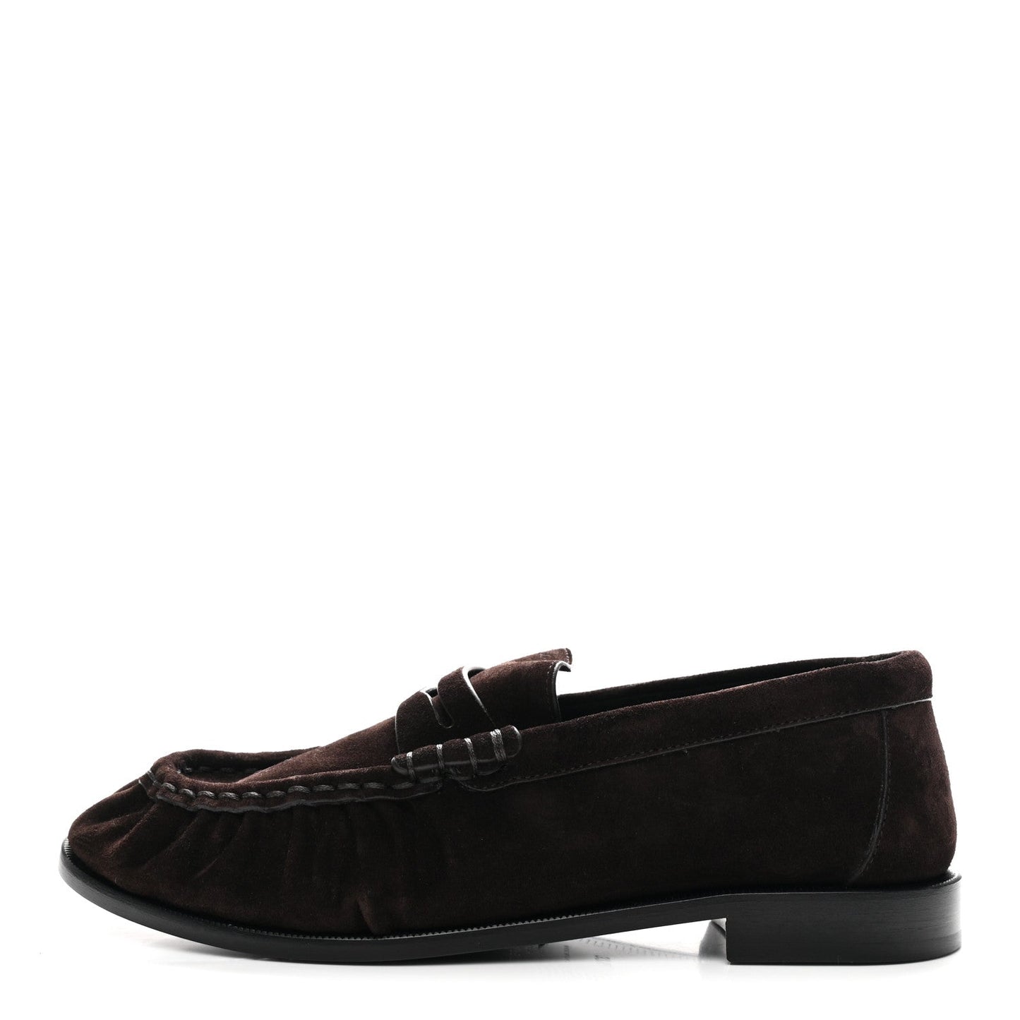 Suede Le Loafer 15 Penny Slippers 37.5 Dark Chocolate