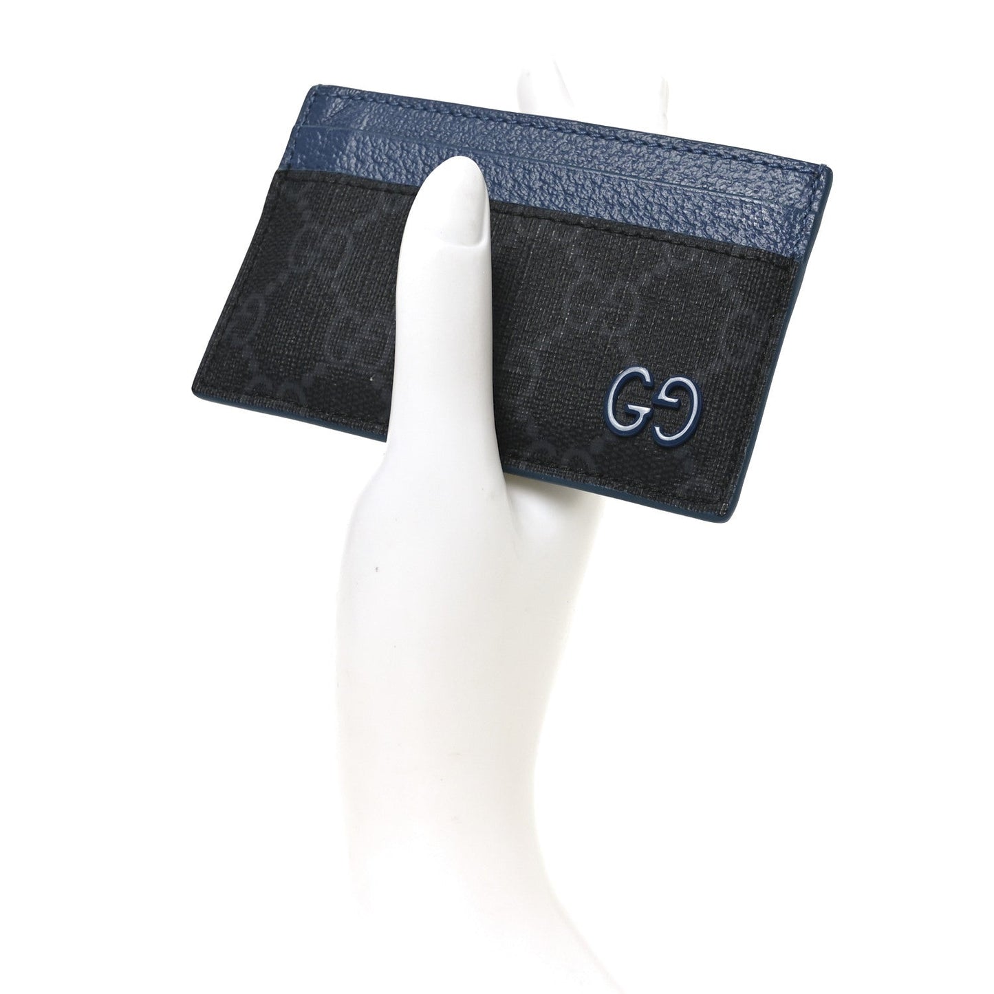 GG Supreme Monogram Bi-Color Card Holder