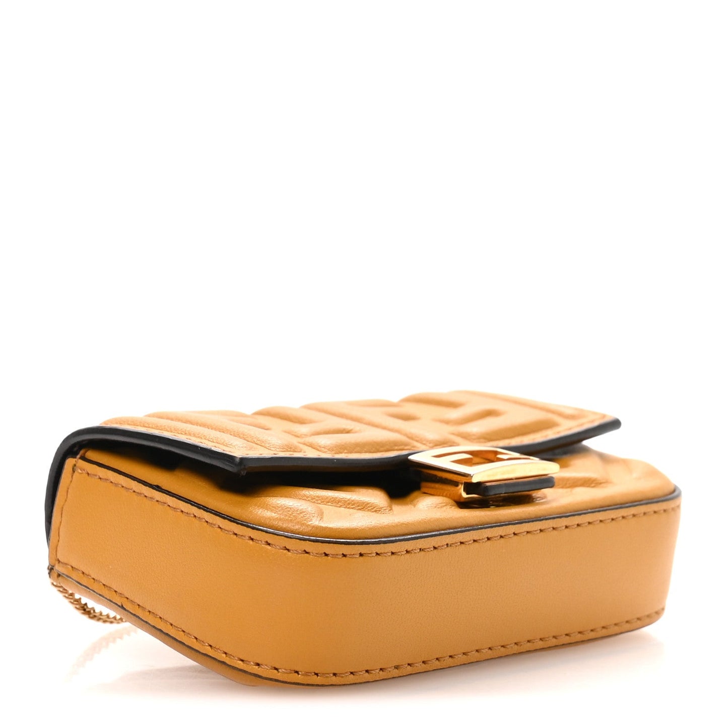 Nappa Matisse FF Embossed Nano Baguette Charm Zucca