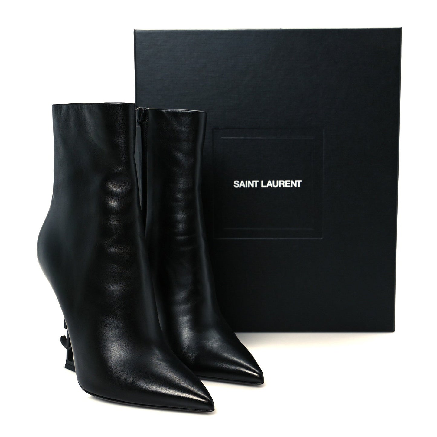 Calfskin Opyum Ankle Boots 39 Black