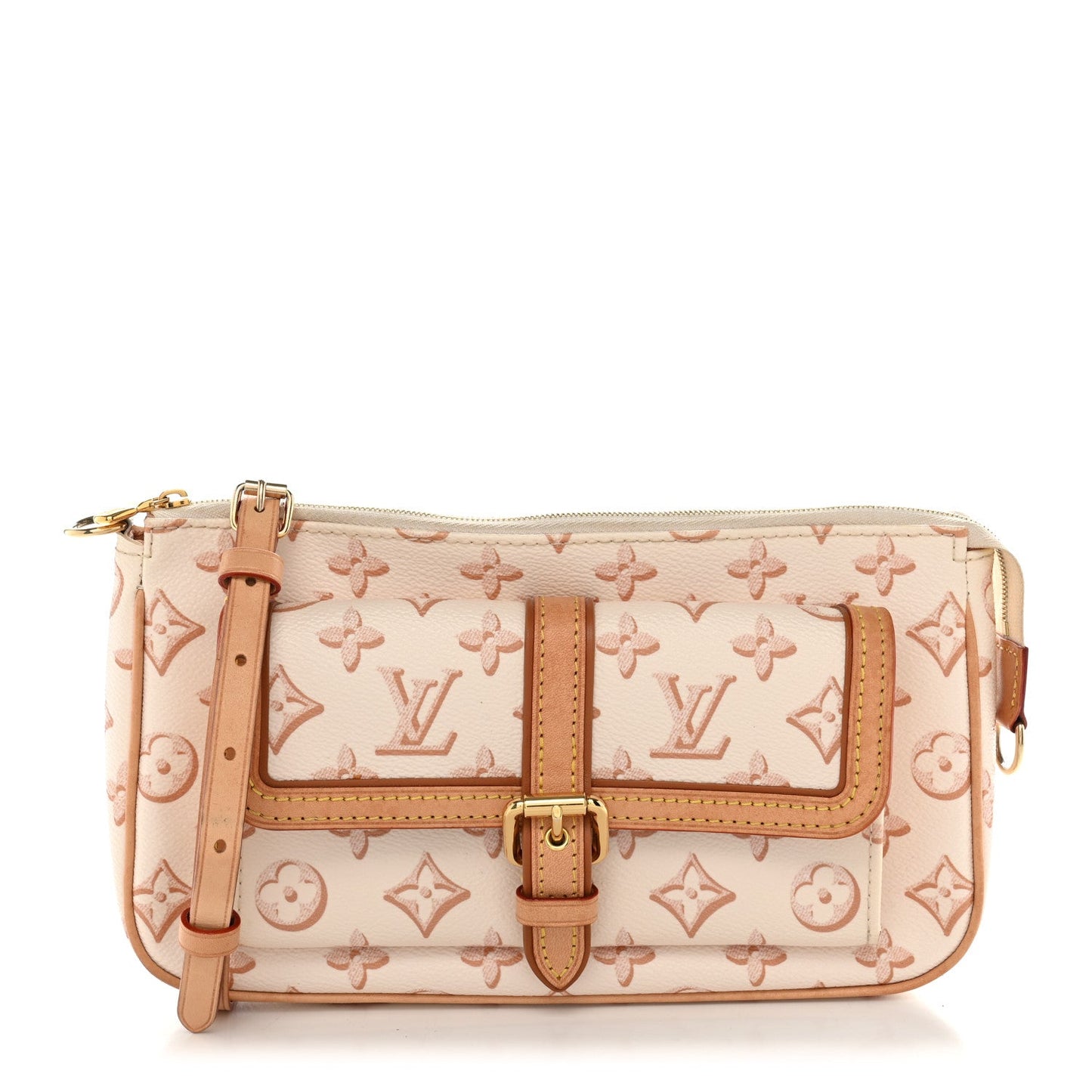 Monogram Fall For You Maxi Multi Pochette Accessories Beige Clair