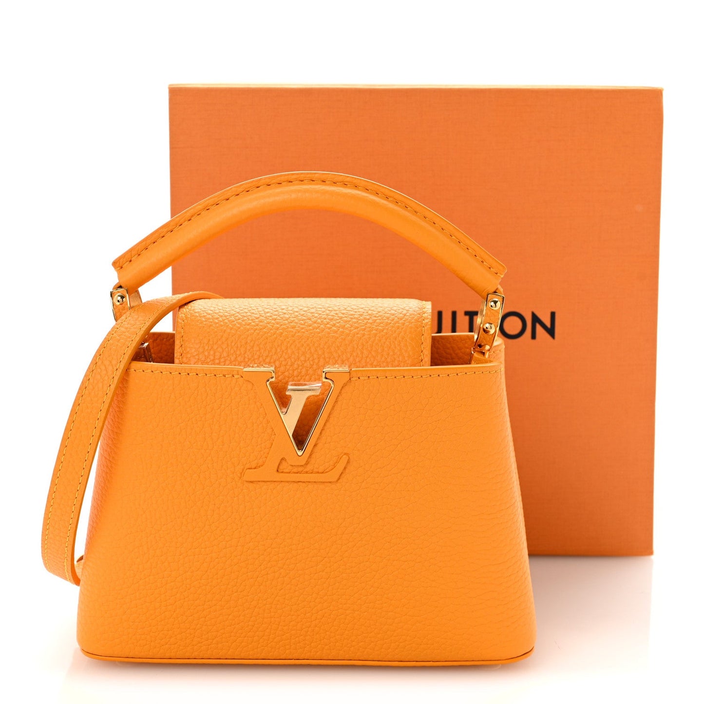 Taurillon Mini Capucines Sunbeam Yellow