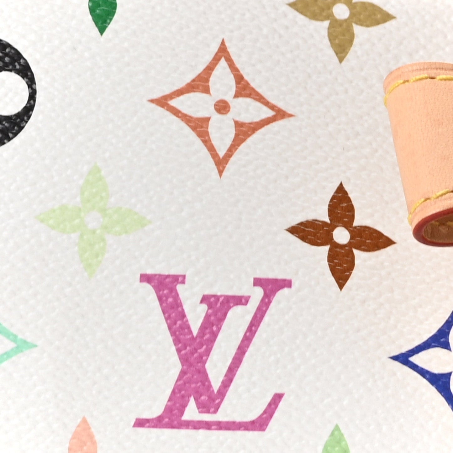 LV X TM Monogram Multicolor Speedy Bandouliere 25 White