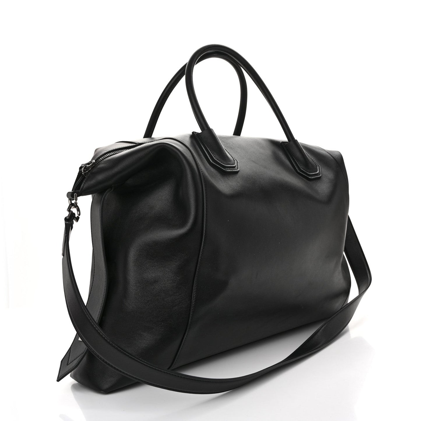 Smooth Calfskin Large Soft Antigona Black