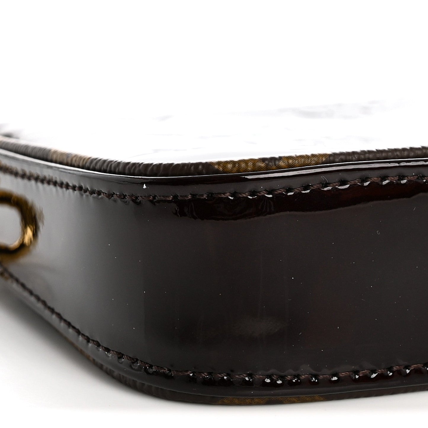 Vernis Monogram Mini Pochette Accessories Amarante
