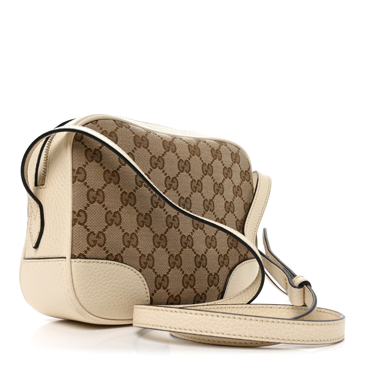 Monogram Dollar Calfskin Mini Bree Messenger Bag Beige Ebony Avoire