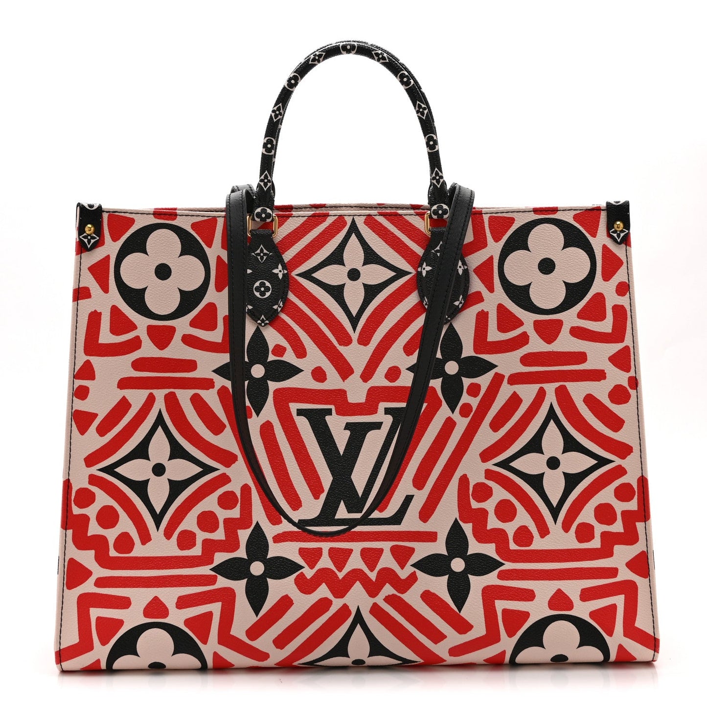 Monogram Giant Crafty Onthego GM Creme Rouge Black