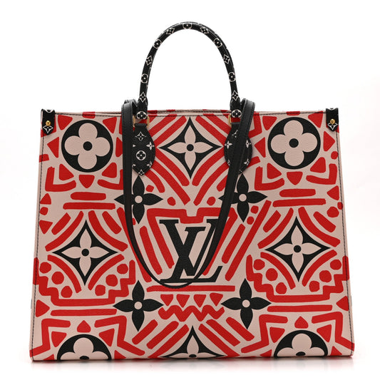 Monogram Giant Crafty Onthego GM Creme Rouge Black
