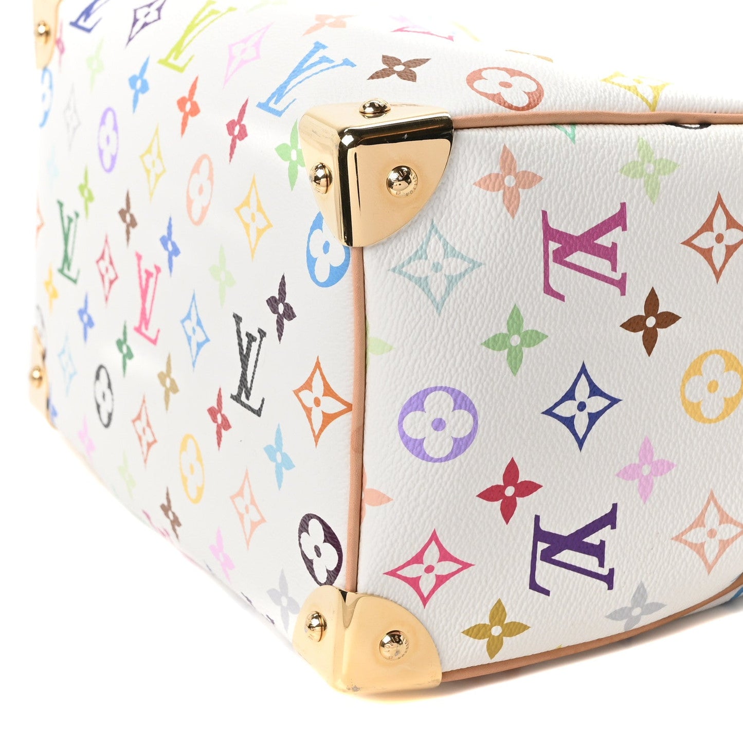 LV X TM Monogram Multicolor Speedy Bandouliere 25 White