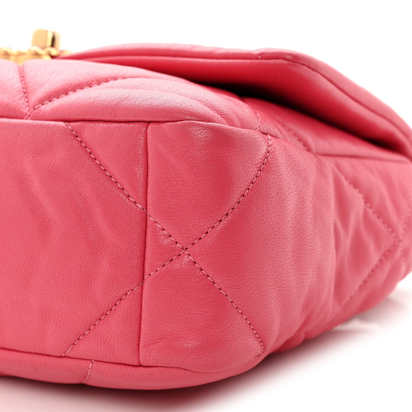 Lambskin Quilted Medium Chanel 19 Flap Light Pink