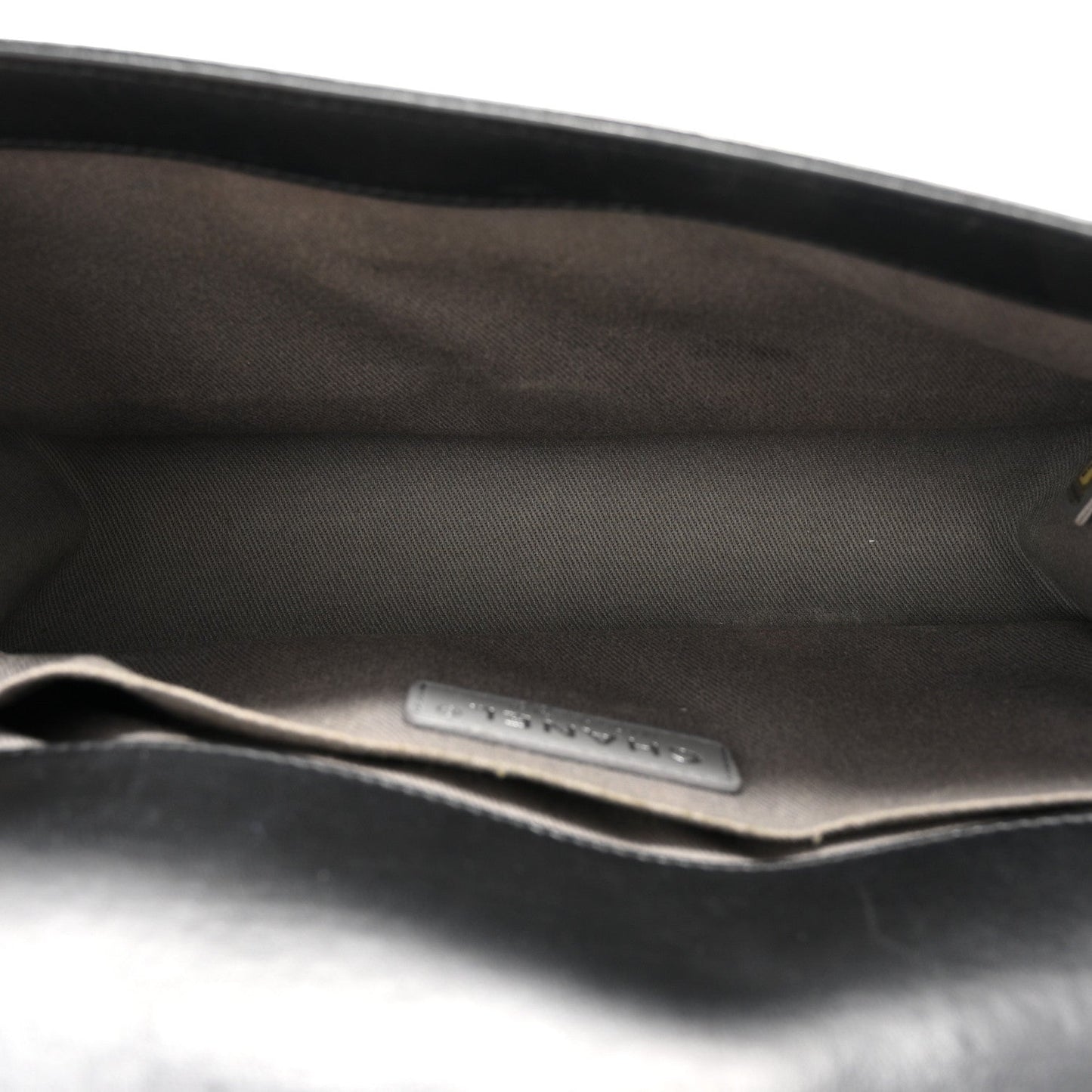 Lambskin Quilted Medium Boy Flap Black