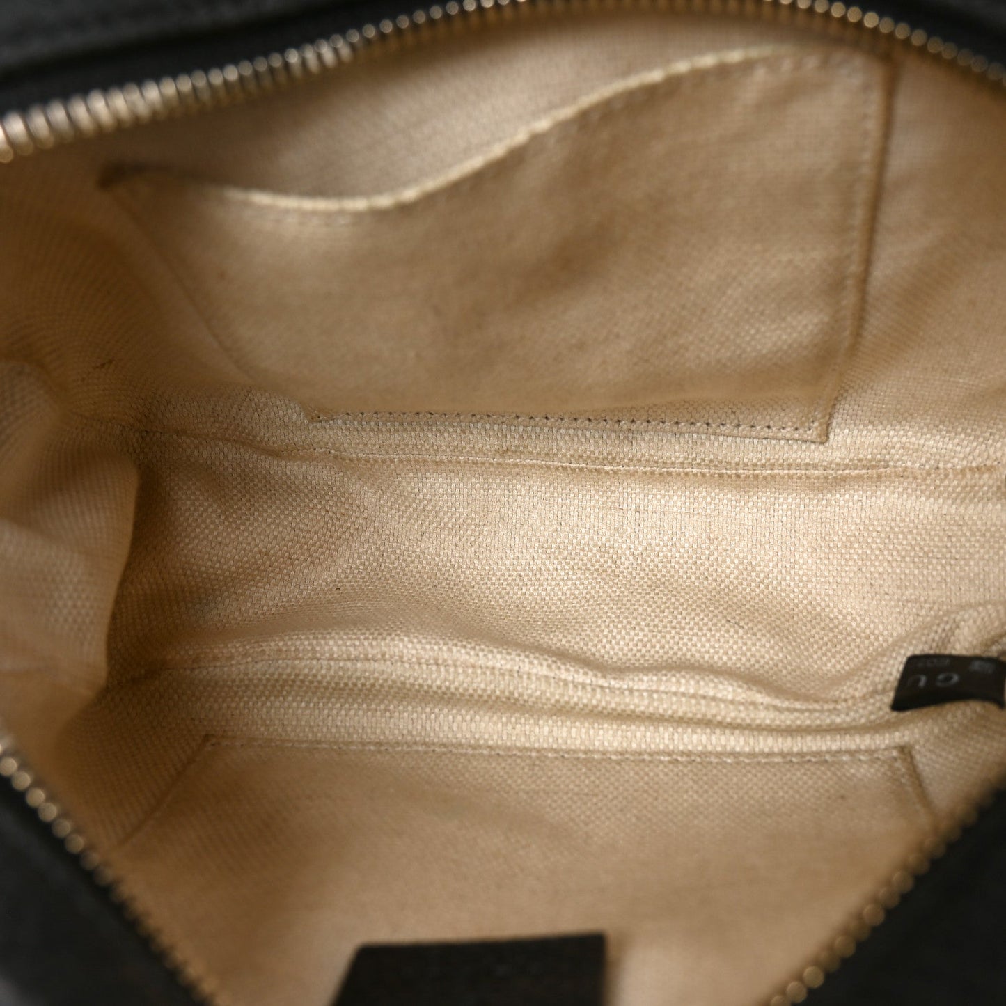 Pebbled Calfskin Small Soho Disco Bag Black