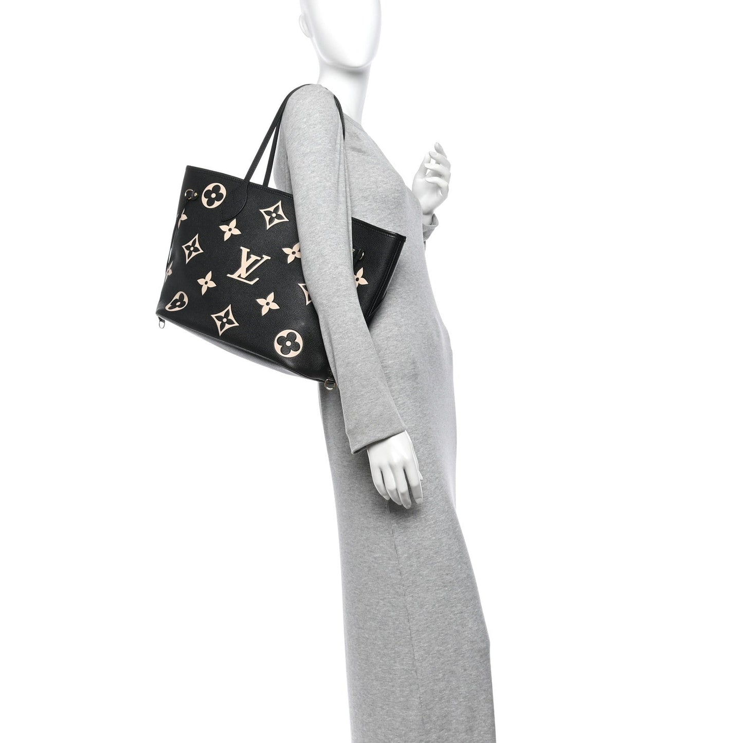 Empreinte Monogram Giant Neverfull MM Black Beige