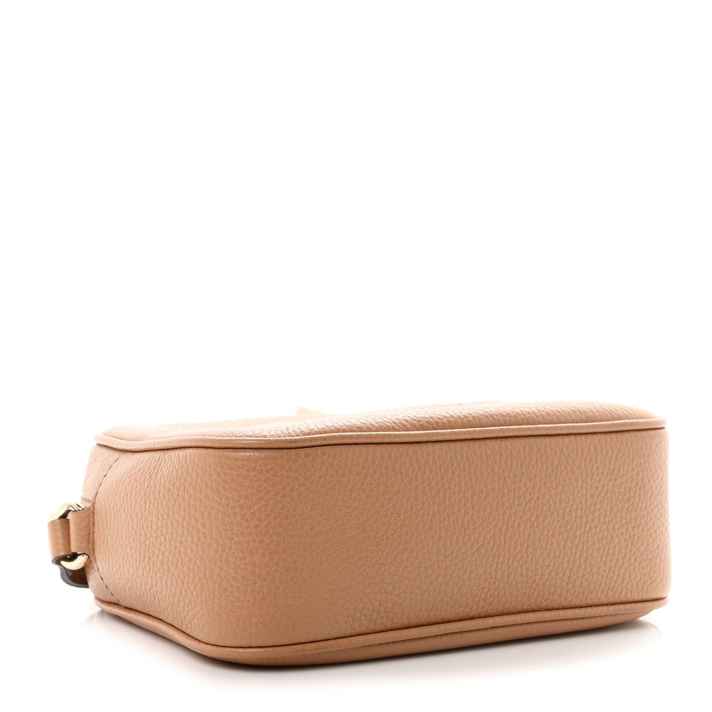 Pebbled Calfskin Small Soho Disco Bag Camelia