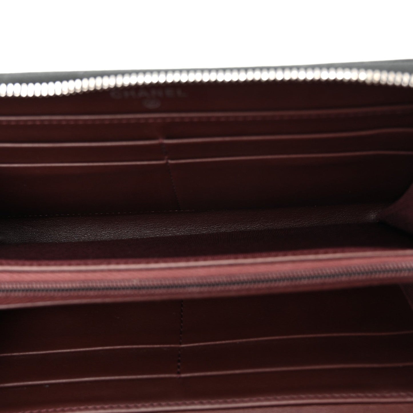 Caviar Quilted Large Gusset Zip Around Wallet Black